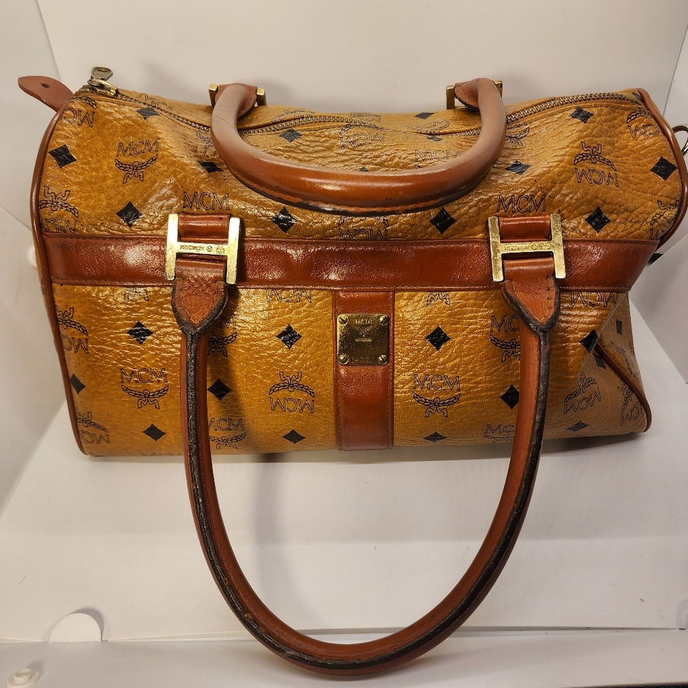 MCM Monogram Leather Handbag